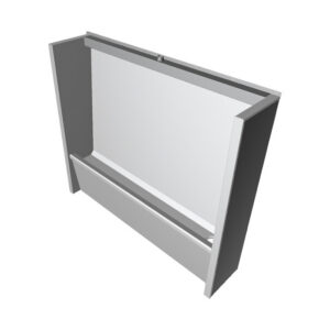 1200mm Floor-Standing Slab Urinal Pack - RH Outlet