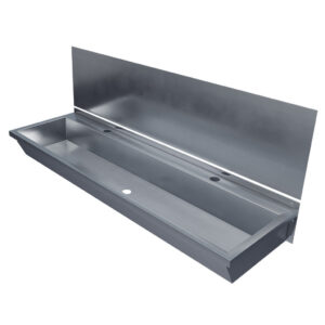 1200mm Wash Trough with Stainless Steel Splashback