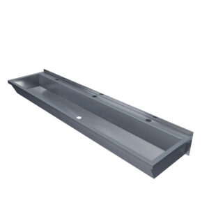 1500mm Stainless Steel Wash Trough with Three Tap Holes