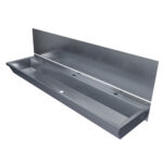 1500mm Wash Trough with Stainless Steel Splashback