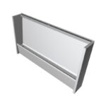 1800mm Floor-Standing Slab Urinal Pack - LH Outlet