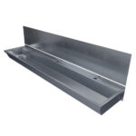1800mm Wash Trough with Stainless Steel Splashback