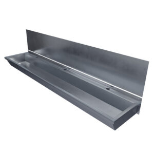 1800mm Wash Trough with Stainless Steel Splashback