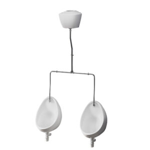 2x Urinals with Exposed Cistern Pack