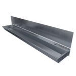 2400mm Wash Trough with Stainless Steel Splashback