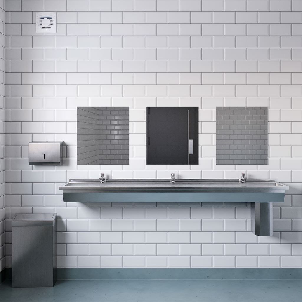 304 Stainless Steel Washroom Products - Hand Towel Dispenser, Waste Bin and Wash Trough