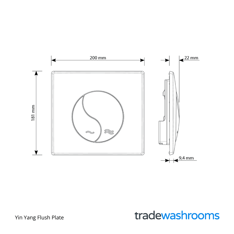 31185316 - Yin Yang Flush Plate