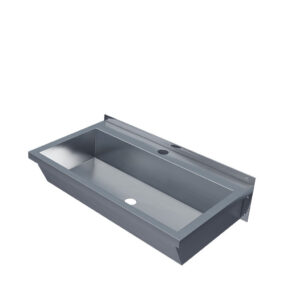 600mm Stainless Steel Wash Trough with One Tap Hole