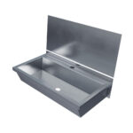 600mm Wash Trough with Stainless Steel Splashback