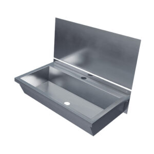 600mm Wash Trough with Stainless Steel Splashback