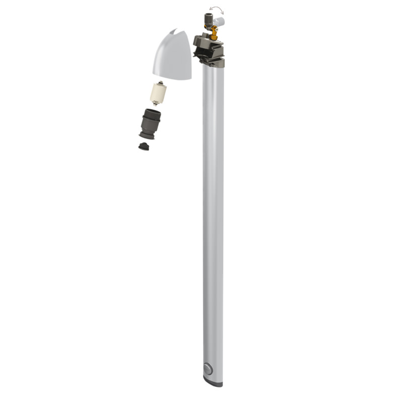 SPORTING 2 Shower Panel - Adjustable Connector