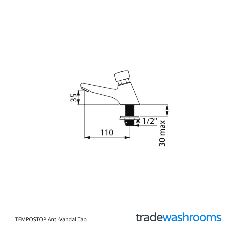 745301 - TEMPOSTOP Anti-Vandal Tap