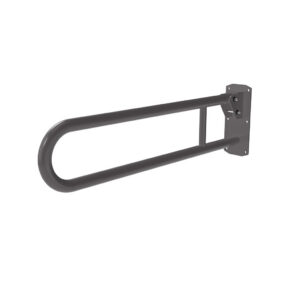 800mm Hinged Shower Support Rail - Grey