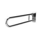 800mm Hinged Shower Support Rail - Polished
