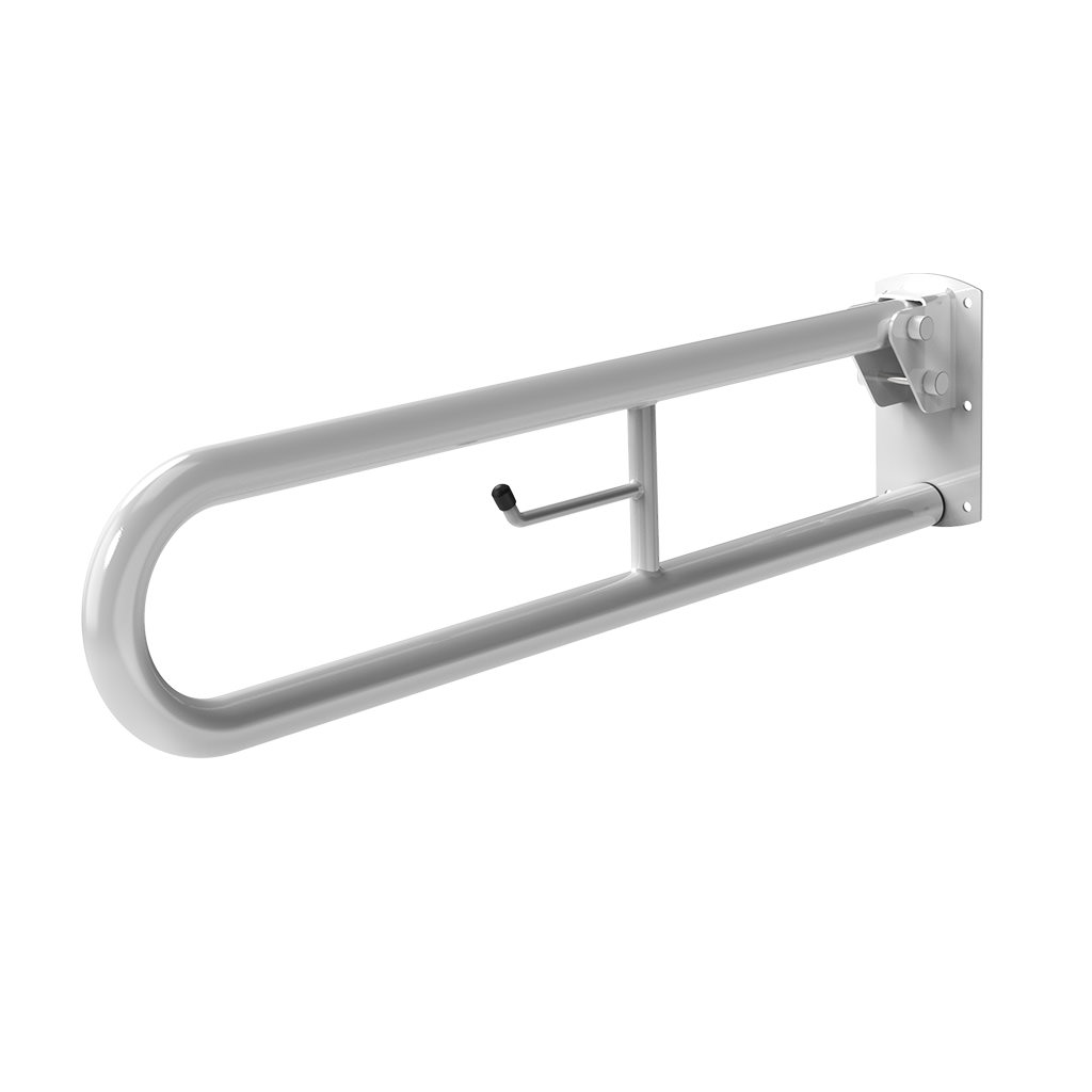 DDGR-B/WH (White) - Trombone Lift and Lock Hinged Support Rail