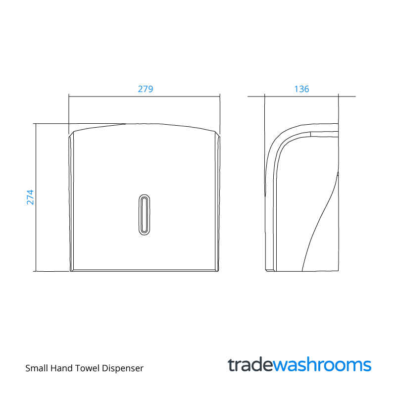 HAL30WGT - Small Hand Towel Dispenser