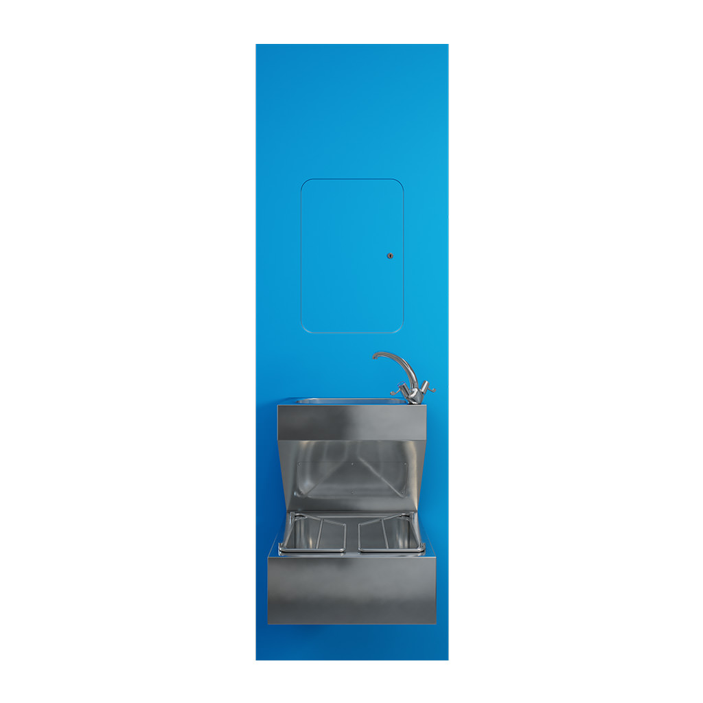 JUFH33G - Janitorial Sink Full-Height IPS in Blue