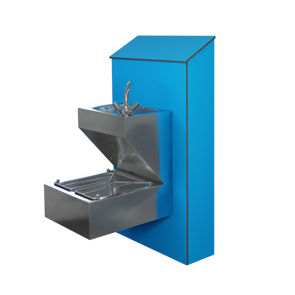 Janitorial Sink Half-Height IPS in Blue - JUHH33G