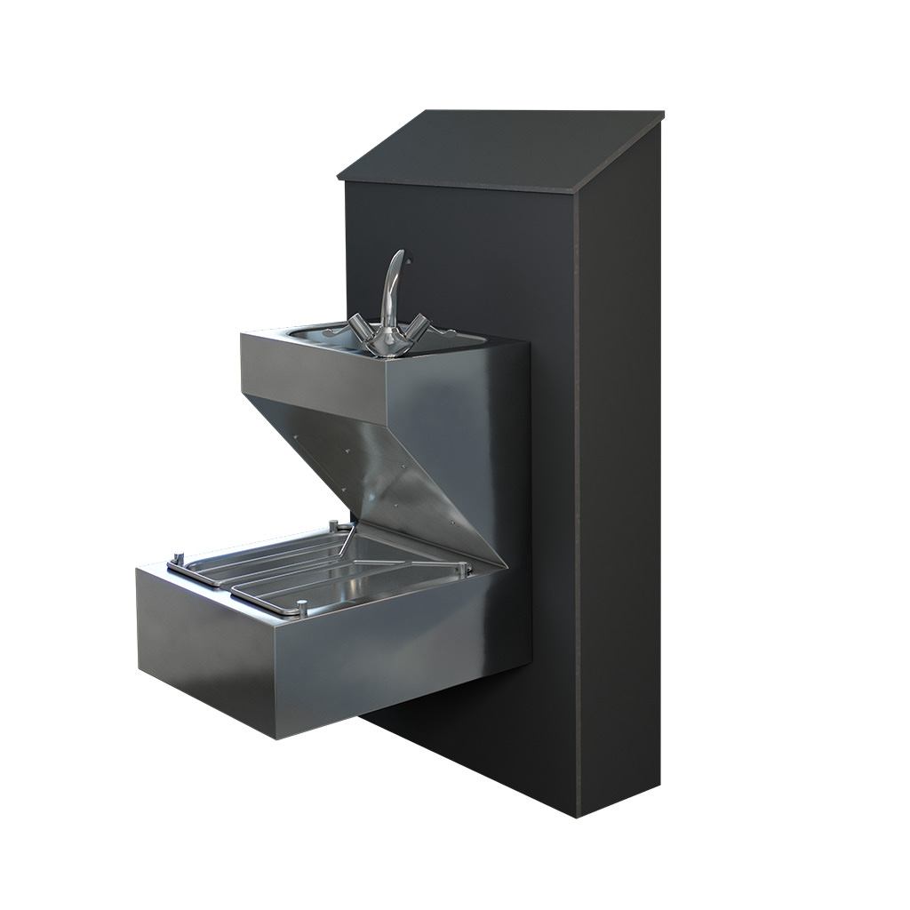 Janitorial Sink Half-Height IPS in Dark Grey - JUHH71A
