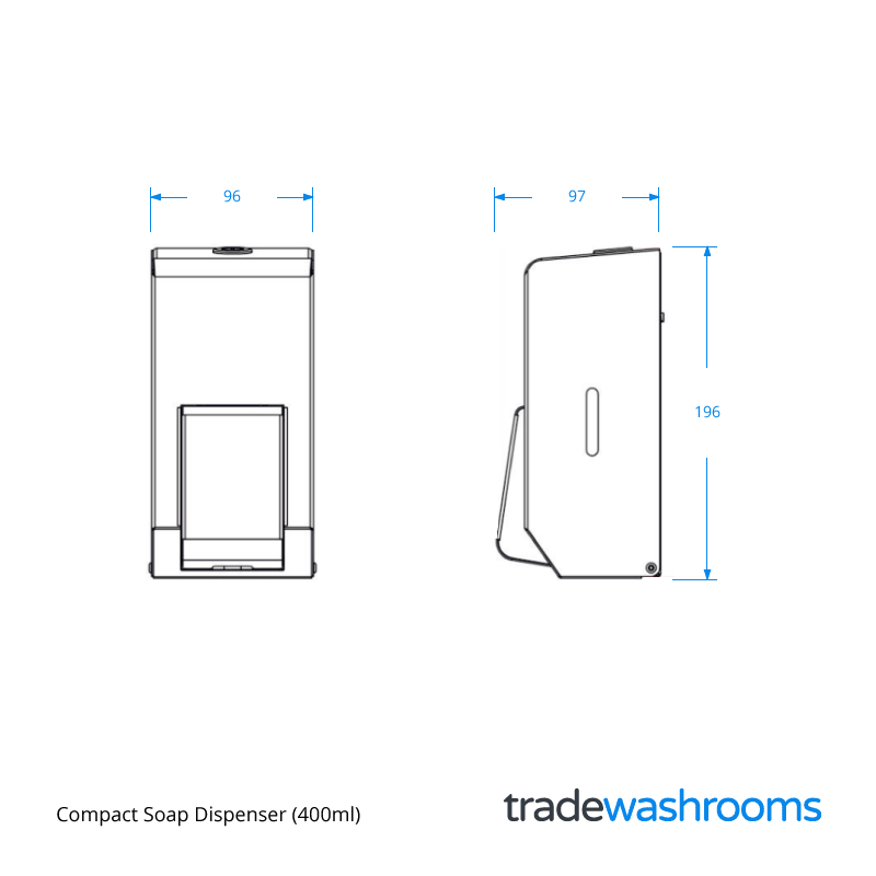 PL10MBS - Compact Soap Dispenser