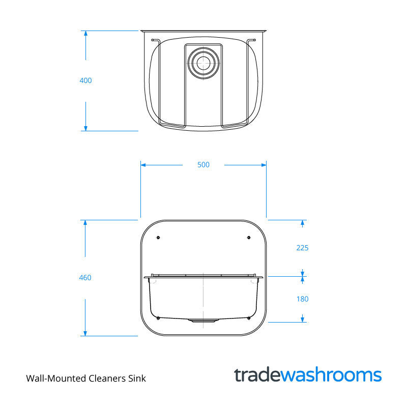 SAN5910 - Wall-Mounted Cleaners Sink
