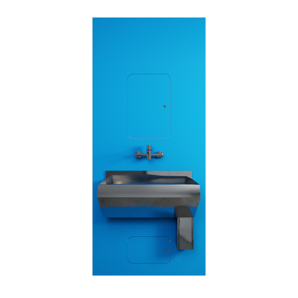 Surgeons Trough IPS - Blue, 1-User, RH Outlet - HBN SU H1