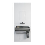 Surgeons Trough IPS - White, 1-User, RH Outlet - HBN SU H1