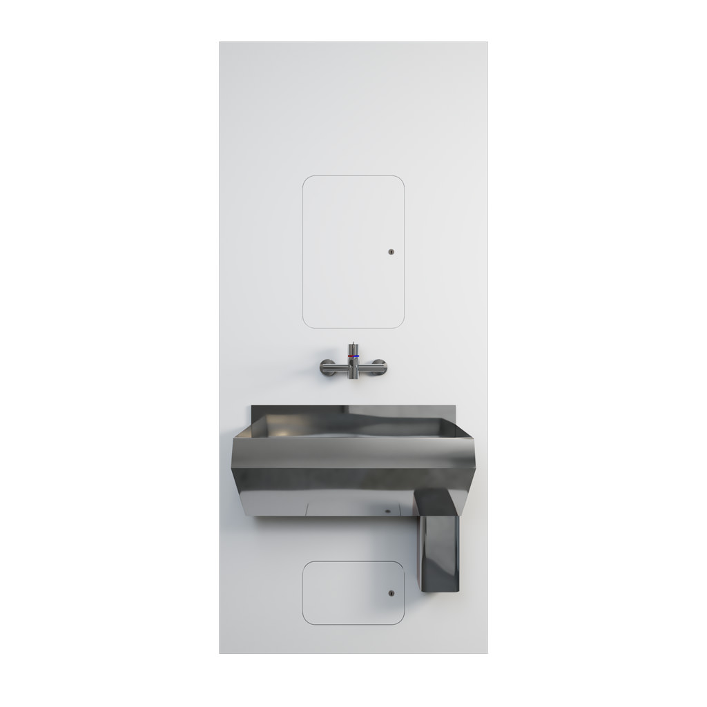 Surgeons Trough IPS - White, 1-User, RH Outlet - HBN SU H1