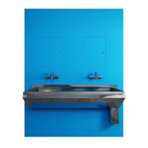 Surgeons Trough IPS - Blue, 2-User, RH Outlet - HBN SU H2