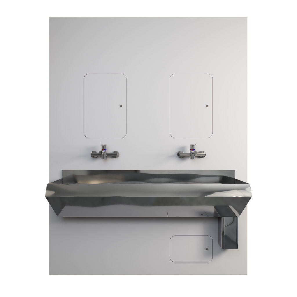 Surgeons Trough IPS - Grey, 2-User, RH Outlet - HBN SU H2