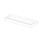 TW150NOT - 1500mm Solid Surface Wash Trough with No Tap Holes
