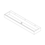 TW180TAP - 1800mm Solid Surface Wash Trough with Three Tap Holes