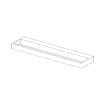 TW210NOT - 2100mm Solid Surface Wash Trough with No Tap Holes