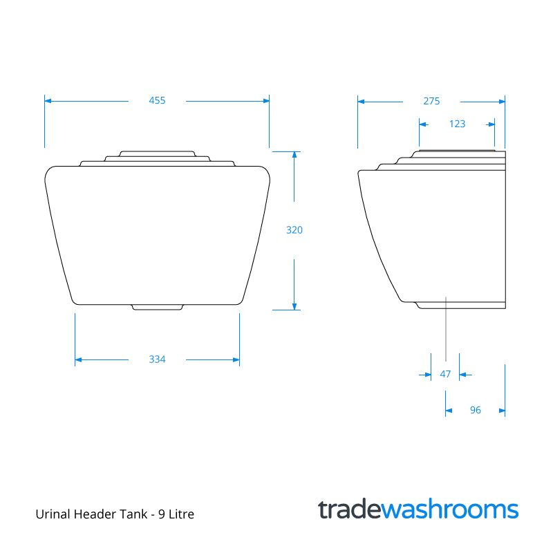 URCI9 - Large Urinal Header Tank
