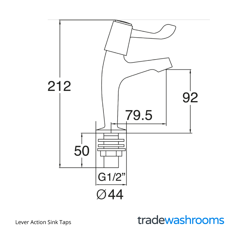VL103 - Lever Action Sink Taps
