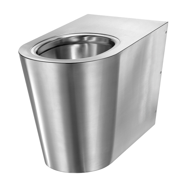 Stainless Steel Back to Wall Shrouded WC Pan - URV135