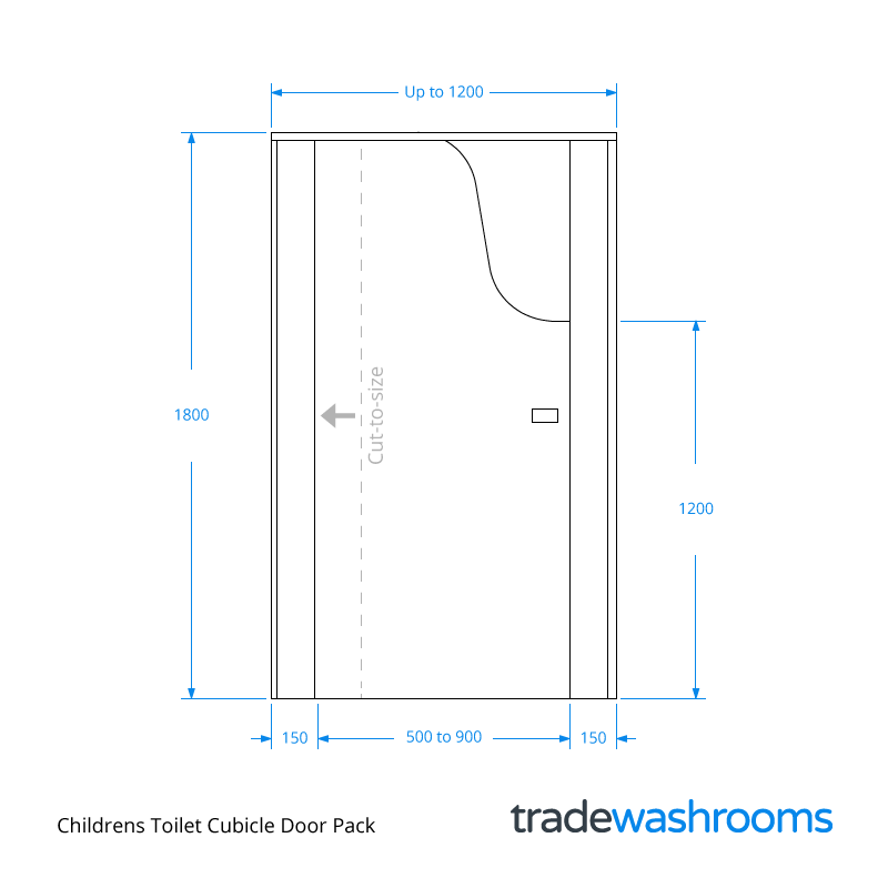 Children's Toilet Cubicle Door Dimensions