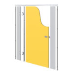 Children's Toilet Cubicle Door Pack - Yellow