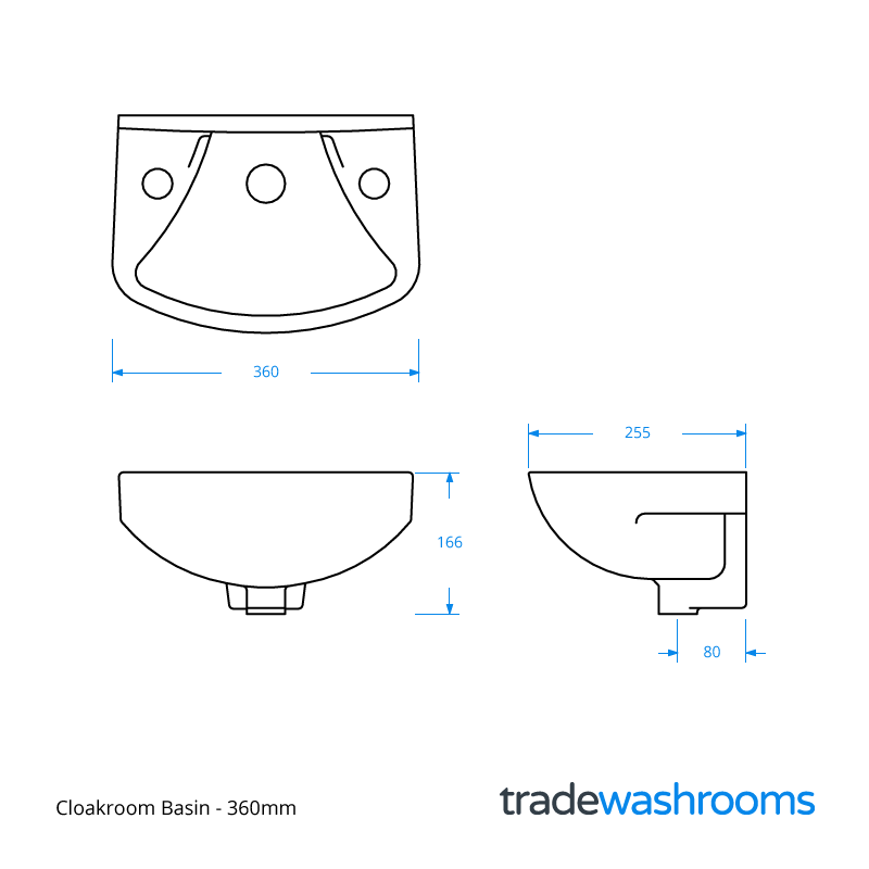 Cloakroom Basin - ASWH14BA