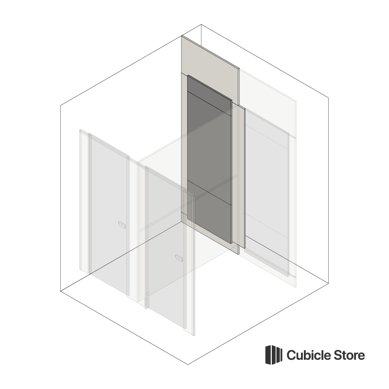 Cubicle Store Toilet IPS Panel Pack