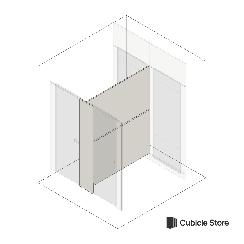 Cubicle Store Toilet Partition Pack
