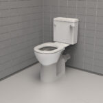Doc M Close Coupled Toilet with White Toilet Seat - F20-WSLX-XXX-WH