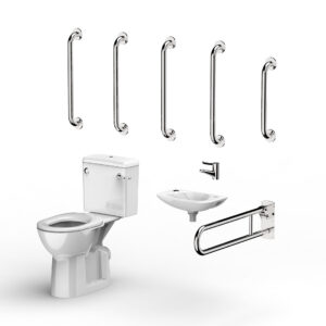 Polished Stainless Steel Doc M Toilet Pack - F21-CCLX-SSC-SP