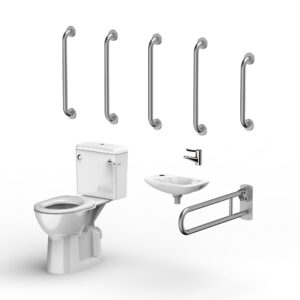 Satin Stainless Steel Doc M Toilet Pack - F21-CCLX-SSC-SS