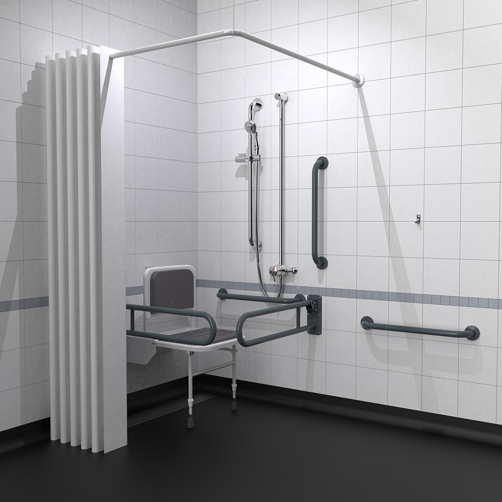Exposed Valve Doc M Shower Pack - Dark Grey