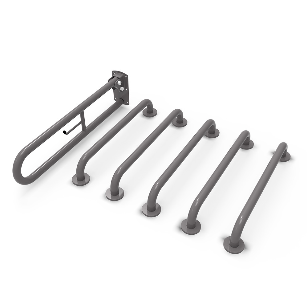 Grey Doc M Toilet Grab Rail Pack