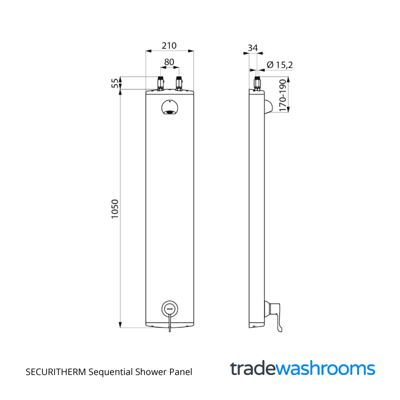 SECURITHERM Sequential Shower Panel - Image 2