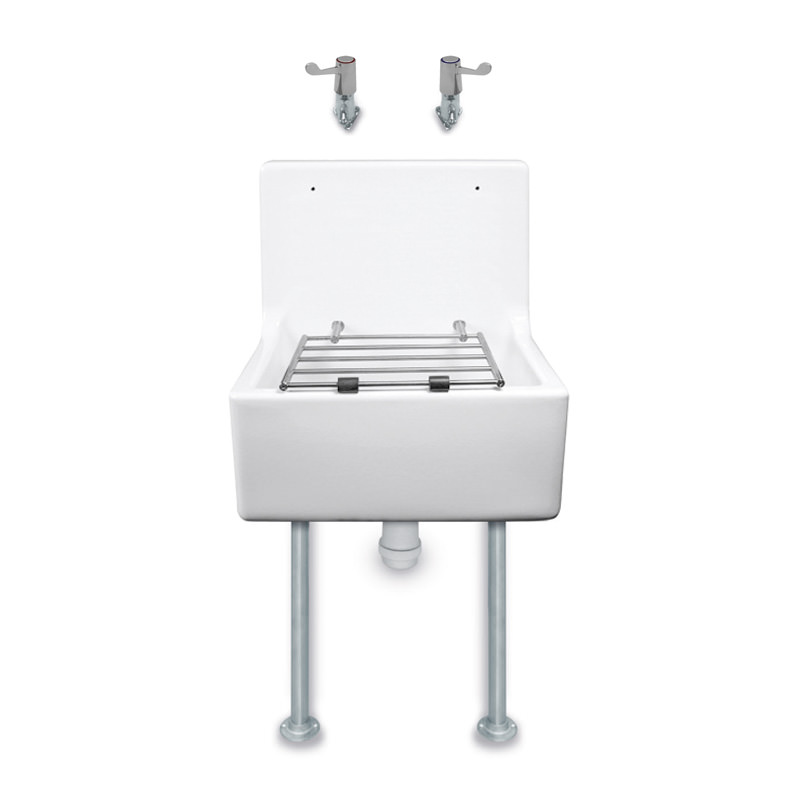 High Back Cleaners Sink Complete Pack