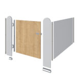 Infant Toilet Cubicle Pack - Oak