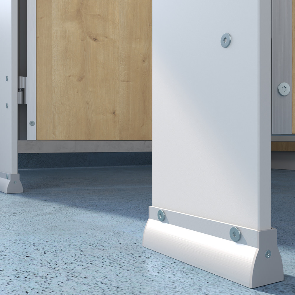 Infant Toilet Cubicle Support Foot - Cubicle Store